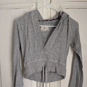 American Eagle Gray, Crop, Lightweight Sweatshirt